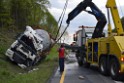 VU Gefahrgut LKW umgestuerzt A 4 Rich Koeln Hoehe AS Gummersbach P433